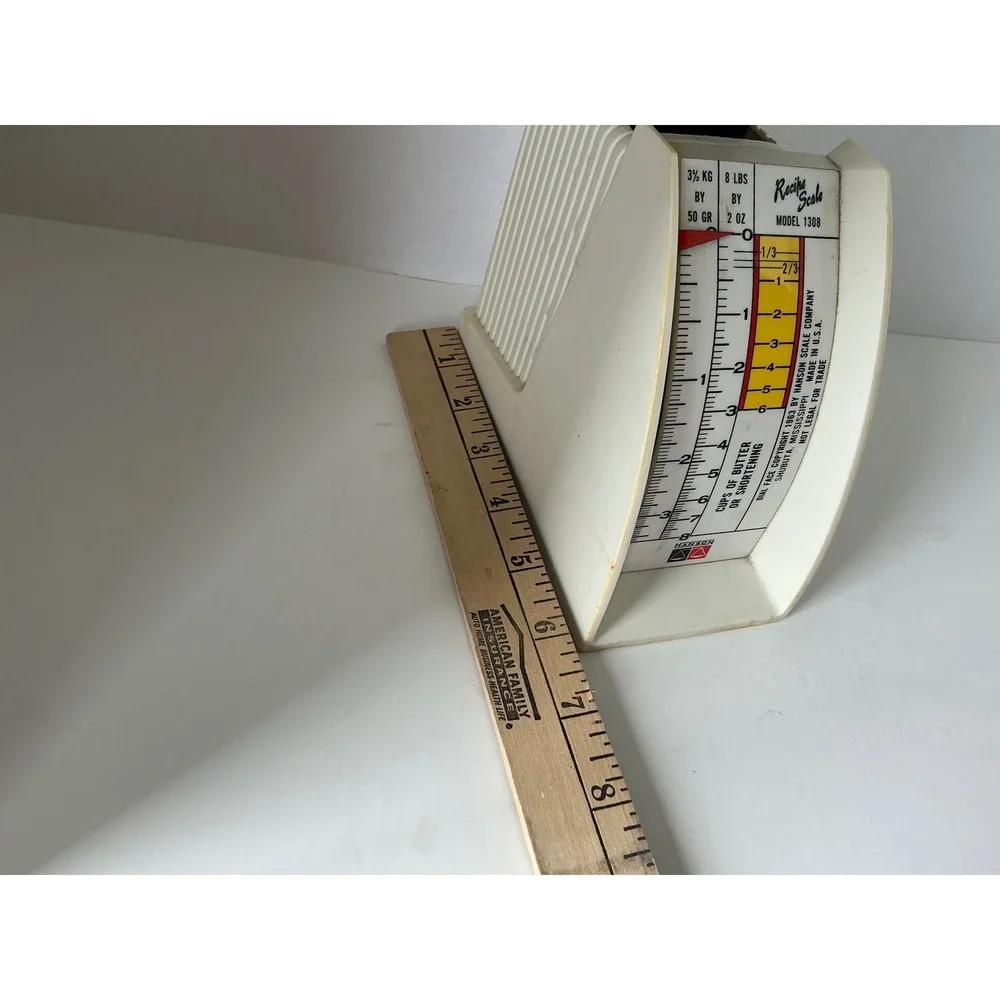 Hanson‎ Vintage Recipe Scale Model 1308 Kitchen Food Weight Butter Cream 8lb